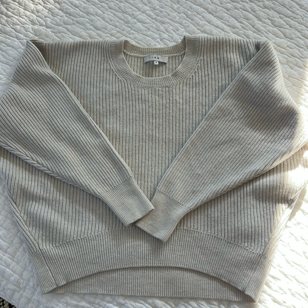 IRO winter white wool sweater